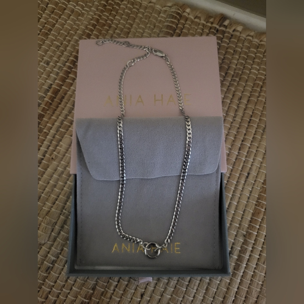 Ania Haie Silver Charm Connector Necklace